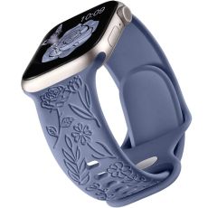Apple Watch kompatibelt Armband Engrave BLÅGRÅ 42/44/45/49 mm