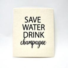 Disktrasa "save water drink champagne"