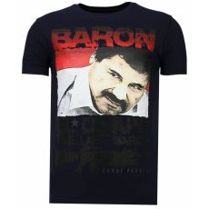 Cocaine Cowboy Baron - Herr T-Shirt Marinblå