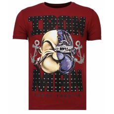 Iron Man Popeye Rhinestone - T-Shirt Herr Bordeaux