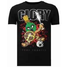 Glory Martial Rhinestone - Herr T-Shirt Svart