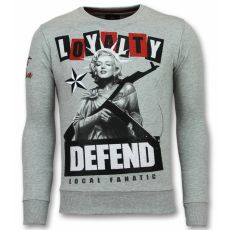 Loyalty Marilyn Monroe Sweater - Man Tröja Grå