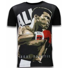 Muhammad Ali Rhinestone - Man T-Shirt Svart