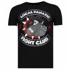 Fight Club Spike Rhinestone - Herr T-Shirt Svart