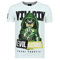 Villain Duck Rhinestones - T-Shirt På Nätet Herr - W - Vit
