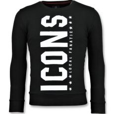 ICONS Vertical Sweater - Tryck På Tröja - Z - Svart