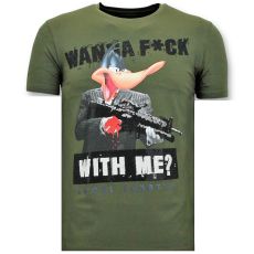 T-Shirt Män - Andjakt Gun Grön