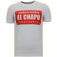 Män T-Shirt - Joaquin El Chapo Guzman - Vit