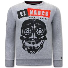 El Narco SweaT-Shirt Herr - Grå