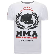 MMA Fighter Herr T-Shirt - Vit