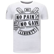 T-Shirt Med Tryck Sons Of Anarchy MC - Vit