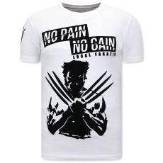 Wolverine X Man T-Shirt Med Tryck - Vit