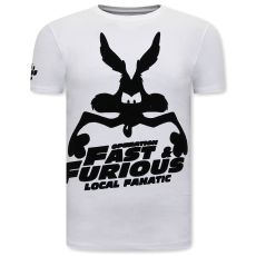 T-Shirt Med Tryck Fast And Furious - Vit