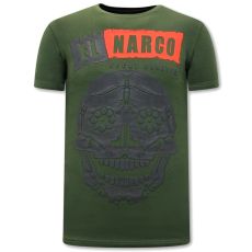 El Narco T-Shirt Med Tryck - Grön
