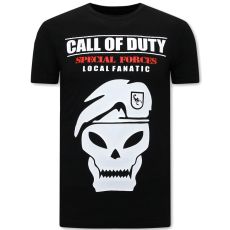 T-Shirt Med Tryck Call Of Duty - Svart