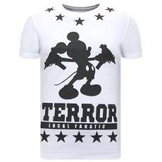 Herr T-Shirt Terror Mouse - Vit