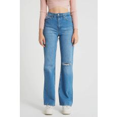 Jeans High Waist - D - Blå