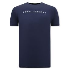 Tecknad T-Shirt För Män - Marinblå