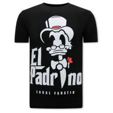 EL Padrino Print T-Shirt Herr - Svart