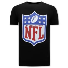NFL Shield Team Print T-Shirt Herr - Svart
