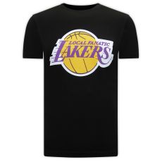 Lakers Print T-Shirt Herr - Svart
