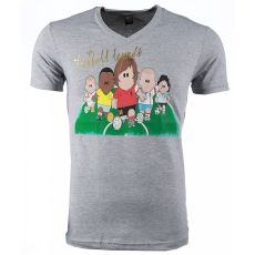 Football Legends Print - Herr T-Shirt Grå