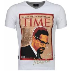 Malcolm X Time - T-Shirt Herr Vit