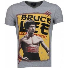 Bruce Lee Hunter - Herr T-Shirt Grå