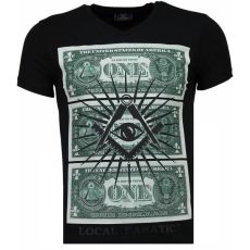 One Dollar Eye Black Stones - Herr T-Shirt Svart