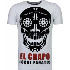 El Chapo Flockprint - Herr T-Shirt Vit