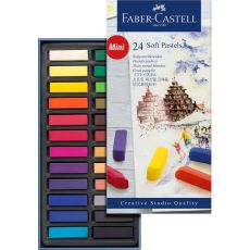 Torrpastellkritor/Soft Pastell kritor Faber-Castell 24 färger