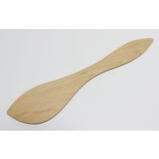 Smörkniv, rund, i al-trä, längd 18cm, 10/fp