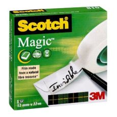 Dokumenttejp Scotch 810 Magic Invisible, 33m x 12mm, 1 rulle/fp