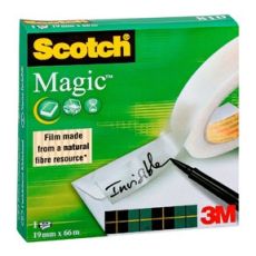 Dokumenttejp Scotch 810 Magic Invisible, 66m x 19mm, 1 rulle/fp