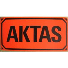 50 st AKTAS-etiketter, emballageetiketter