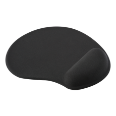 Musmatta Deltaco Office Softgel Mousepad, med inbyggt handledsstöd, Svart