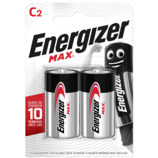 Batterier Energizer Max Alkaliska C LR14/E93 2/fp