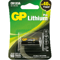 Batterier GP Photo Lithium Pro 3V, 1400mAh, CR123A, 1/fp
