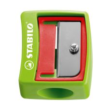 Pennvässare / Säkerhetspennvässare till färgpenna Stabilo Woody 3-in-1 Grön/Röd 1/fp