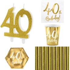 40th Birthday Duknings Set Kit. 6 Person