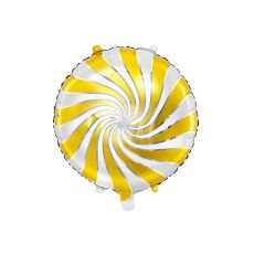 Swirl Folie Ballong - Guld. 35cm