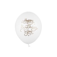 Happy Birthday To You Latex ballong i Vit. 10 pack. 30cm.