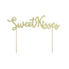 Cake Topper Sweet Love-Sweet Kisses