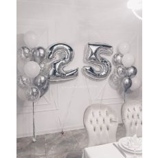 25th Birthday Luxury Ballong Bukett.