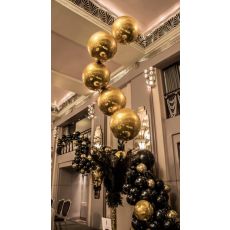 Orbz Folie Ballong i Guld. 40cm