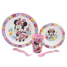 Mimmi Pigg 5-set (Skål, Tallrik, Bestick, Mugg) Disney