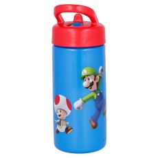 Flaska med Pip/Sugrör 410ml Super Mario