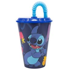 Lilo & Stitch Mugg med Sugrör 430ml Disney