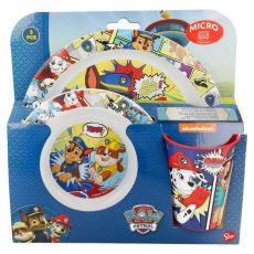 Chase, Marshall & Rubble 3-set Skål, Tallrik, Mugg Paw Patrol