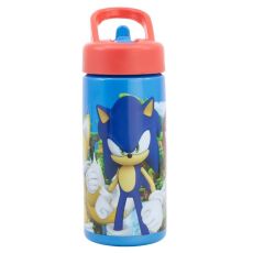 Flaska med Pip/Sugrör 410ml Sonic The Hedgehog